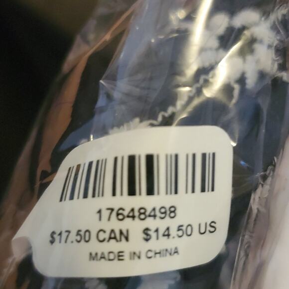 TORRID EMBROIDERED TOP KNOT HEADBAND - BLACK & WHITE - Picture 6 of 9